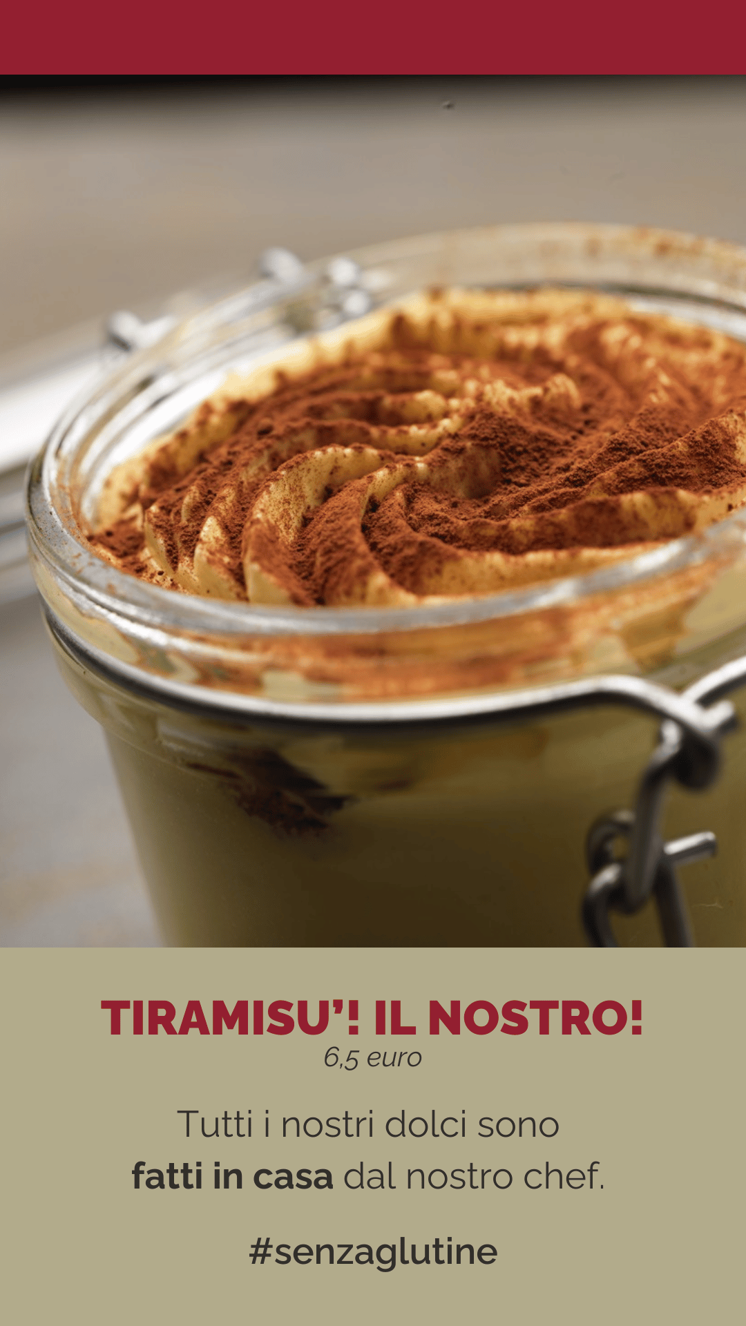 TIRAMISU’! IL NOSTRO!